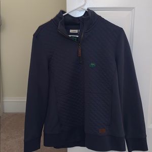 LL Bean quilted quarter zip